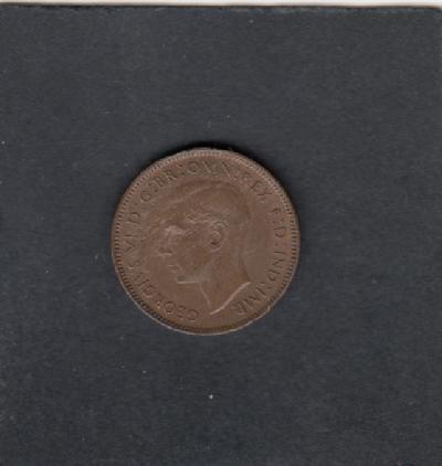 Beschrijving: 1 Farthing  GEORGIUS VI  
